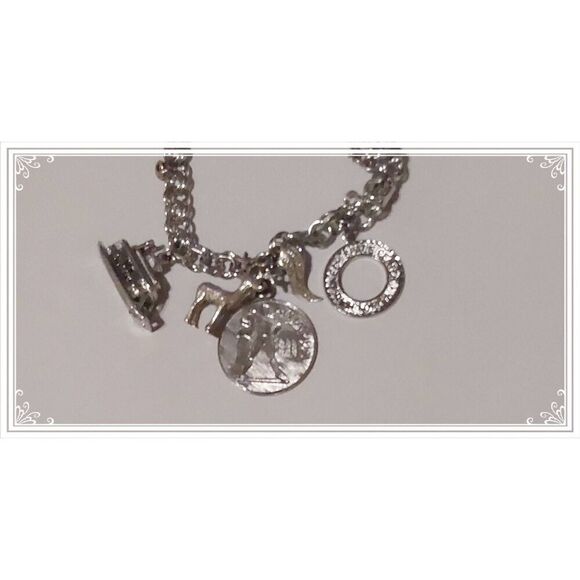 LOADED Vintage 925SS Double Curb Link Charm Bracelet & Charms~40+ grams - Picture 3 of 4